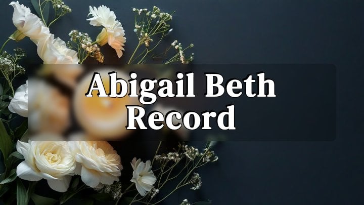 Abigail Beth Record, Scottdale, Pennsylvania