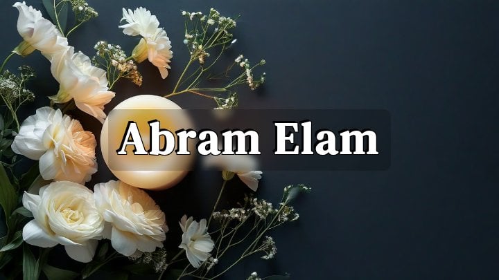 Abram Elam, Allendale, South Carolina