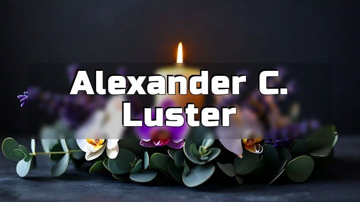 Alexander C. Luster, Watauga Lake in Tennessee
