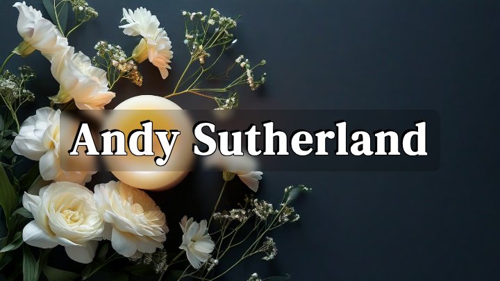 Andy Sutherland, West Melbourne, VIC