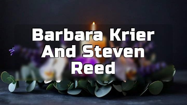 Barbara Krier and Steven Reed, Wabaunsee County, Kansas