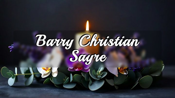 Barry Christian Sayre, Oklahoma, OK