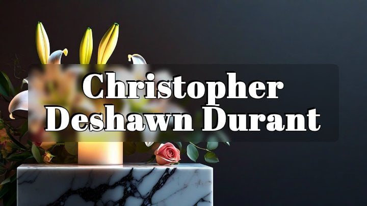 Christopher Deshawn Durant, Latta, South Carolina