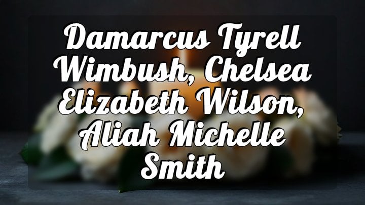 Damarcus Tyrell Wimbush, Chelsea Elizabeth Wilson, Aliah Michelle Smith, East Dublin, Laurens County, Georgia