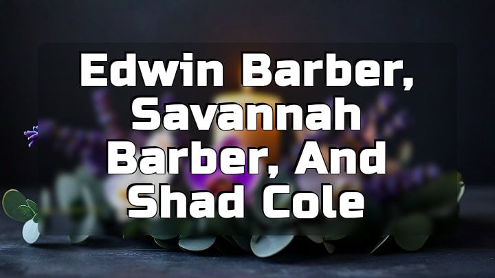 Edwin Barber, Savannah Barber, and Shad Cole, Jacksonville, Florida