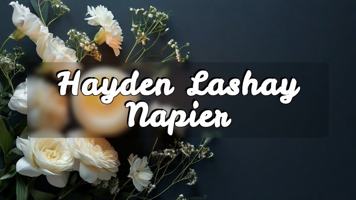 Hayden Lashay Napier, Cincinnati, OH