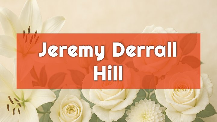 Jeremy Derrall Hill, Fayetteville, GA
