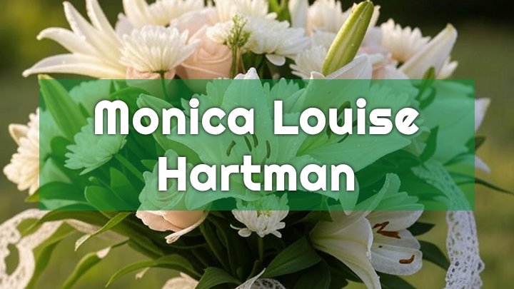 Monica Louise Hartman, Webster, NY